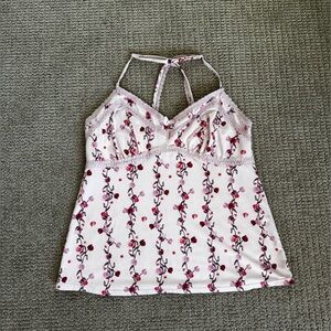Pink rose tank with lace by Jessica Simpson